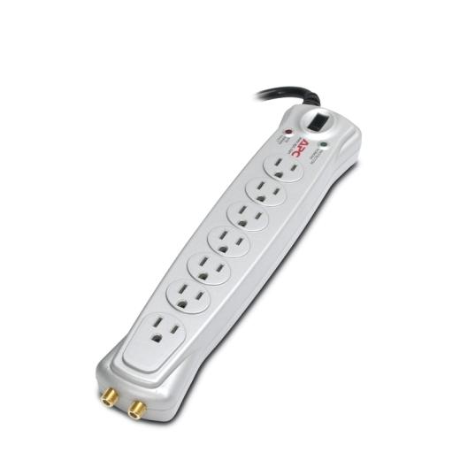 APC Essential A/V Surge Protector 7 outlet coax protection